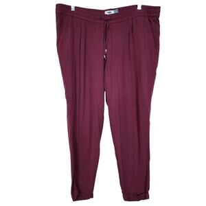 Medium Burgundy Pajama Sweatpants